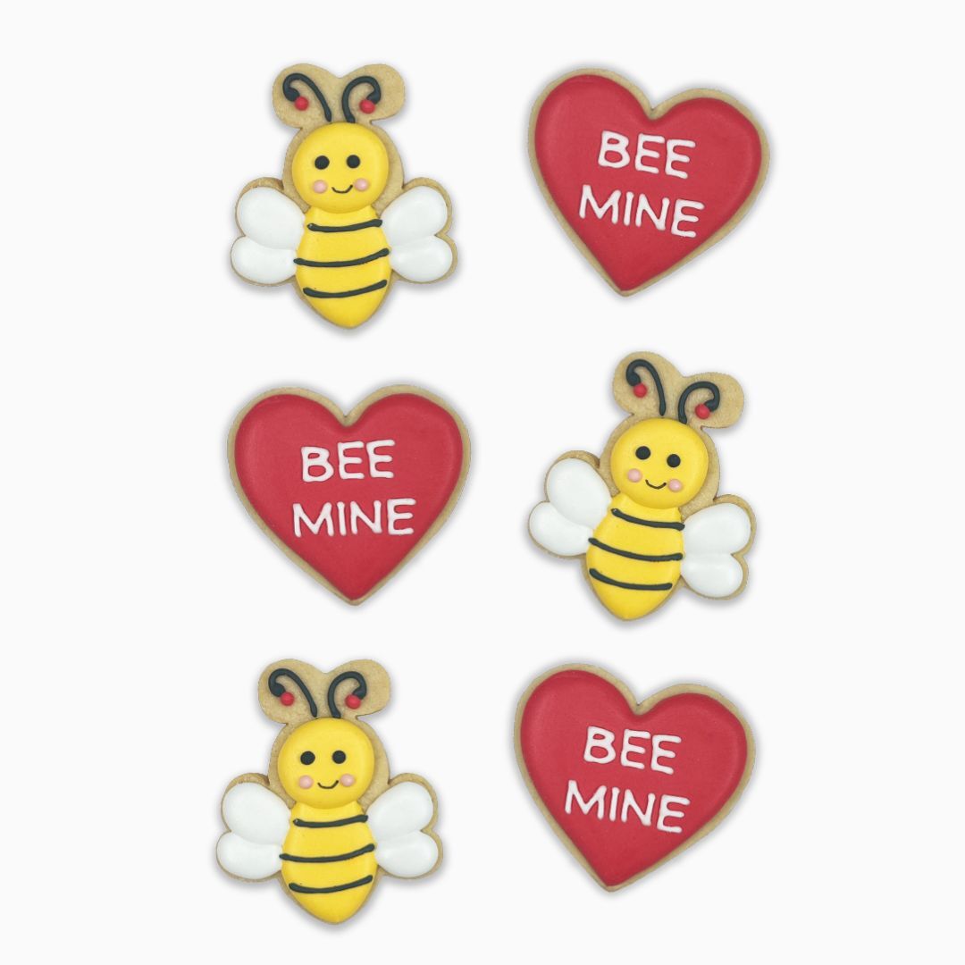 "Bee Mine" Mini Shortbread Cookies (Pack of 6)