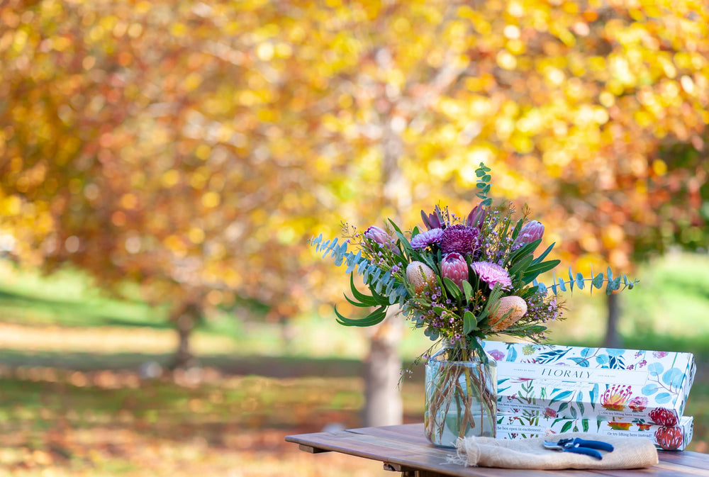 Floraly bouquet on a table 