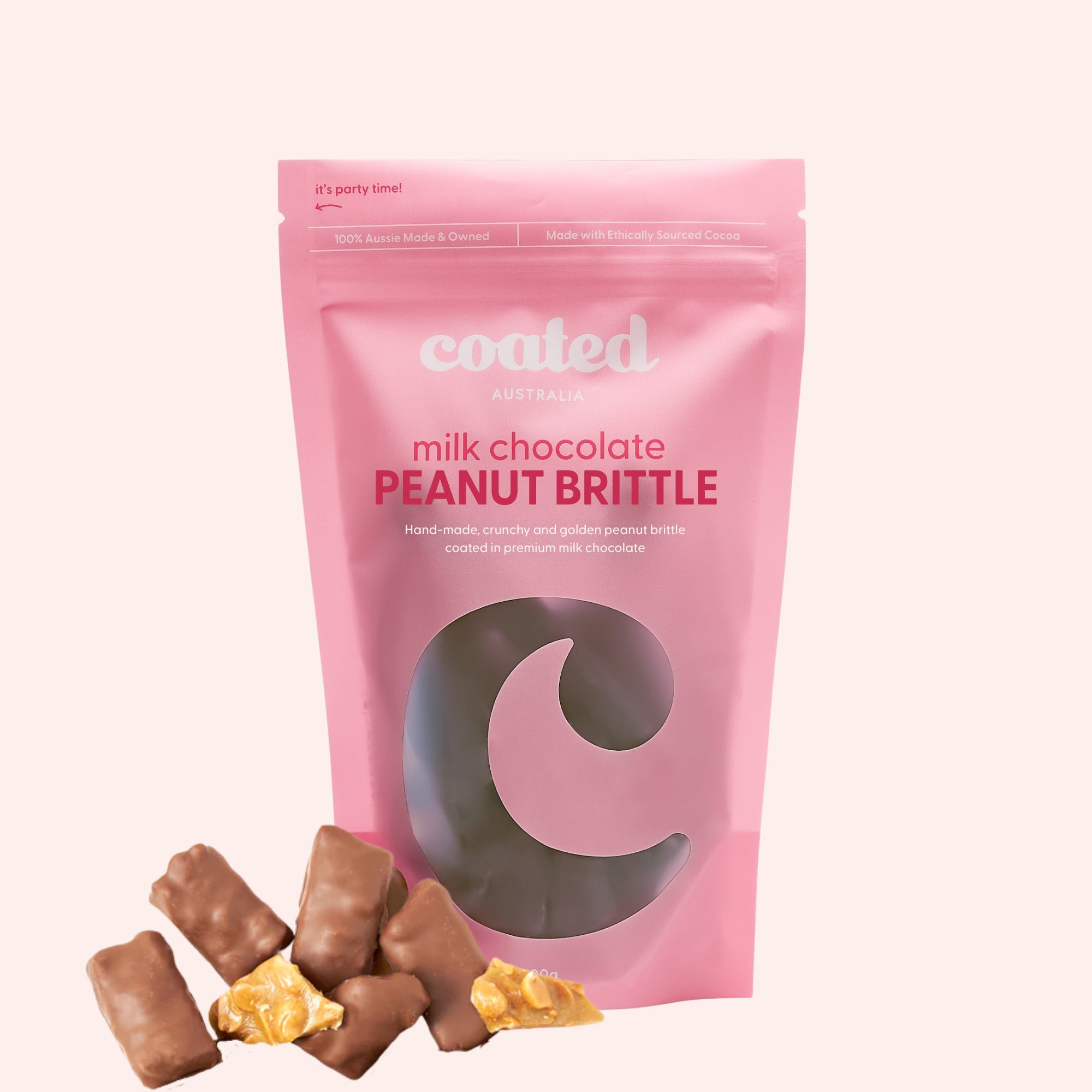 Coated Milk Chocolate Peanut Brittle