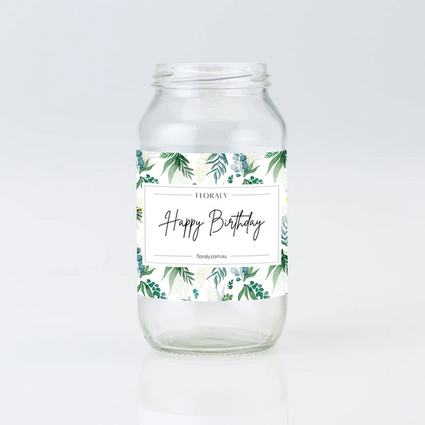Happy Birthday Posy Jar