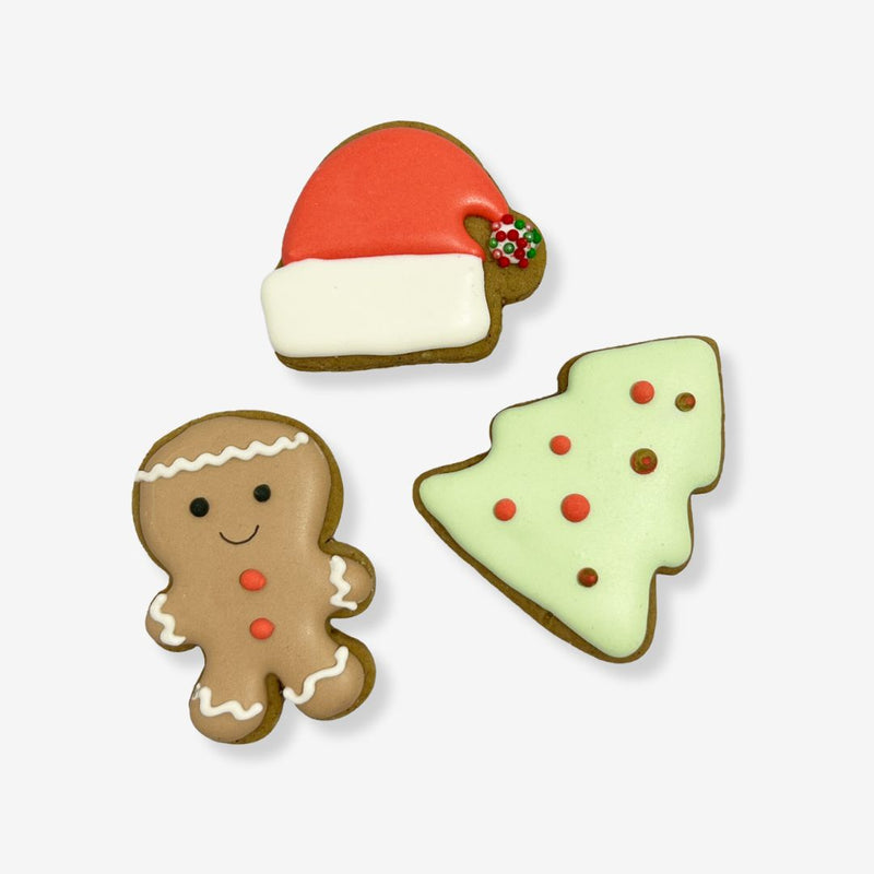 Mini Gingerbread Christmas Cookies (Set of 6)